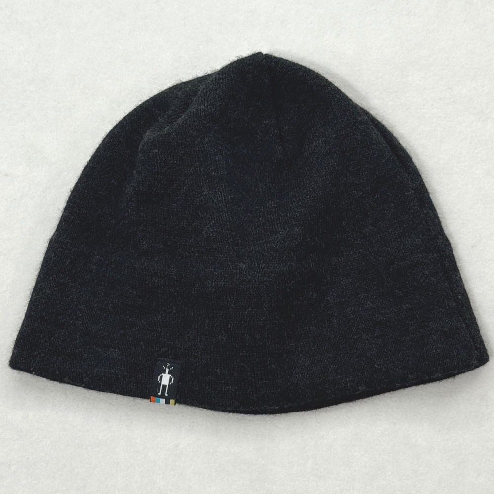 Smartwool Beanie Unisex OS Charcoal Gray Merino Wool Blend Knit Skull Cap Hat